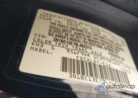 2009 Nissan Versa 1.8S from USA, damaged, VIN 3N1BC13E79L462314